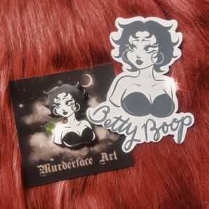 COPY - Betty Boop enamel pin / free sticker